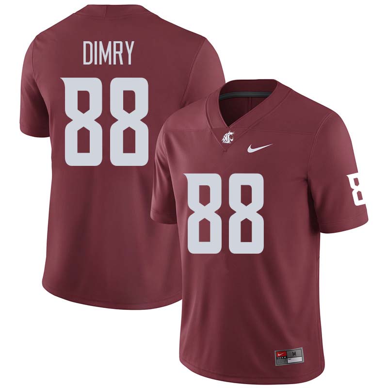 Men #88 CJ Dimry Washington State Cougars College Football Jerseys Sale-Crimson